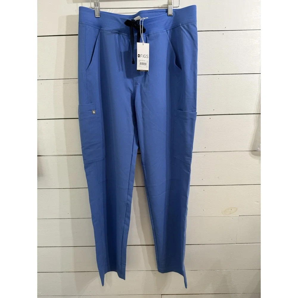 Figs Mens Lighter Blue Axim 2.0 Cargo Scrub Pants Large‎ New With Tags